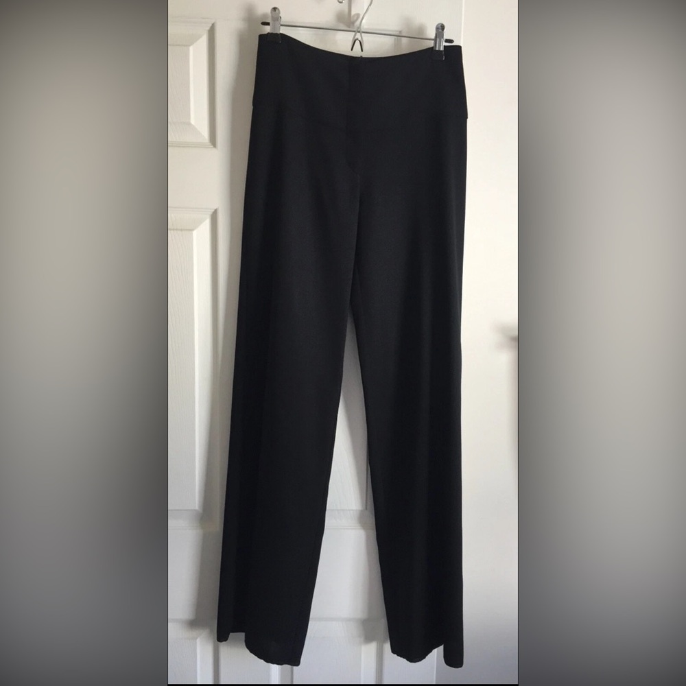 Morgane Le Fay New York Black Wool Thin Wide Legged Pants S/P
